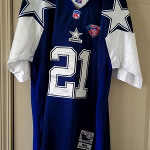 AUTHENTIC DEION SANDERS DALLAS COWBOYS 2PATCH STITCHED STAR JERSEY